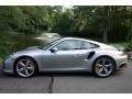 GT Silver Metallic 2017 Porsche 911 Turbo Coupe Exterior