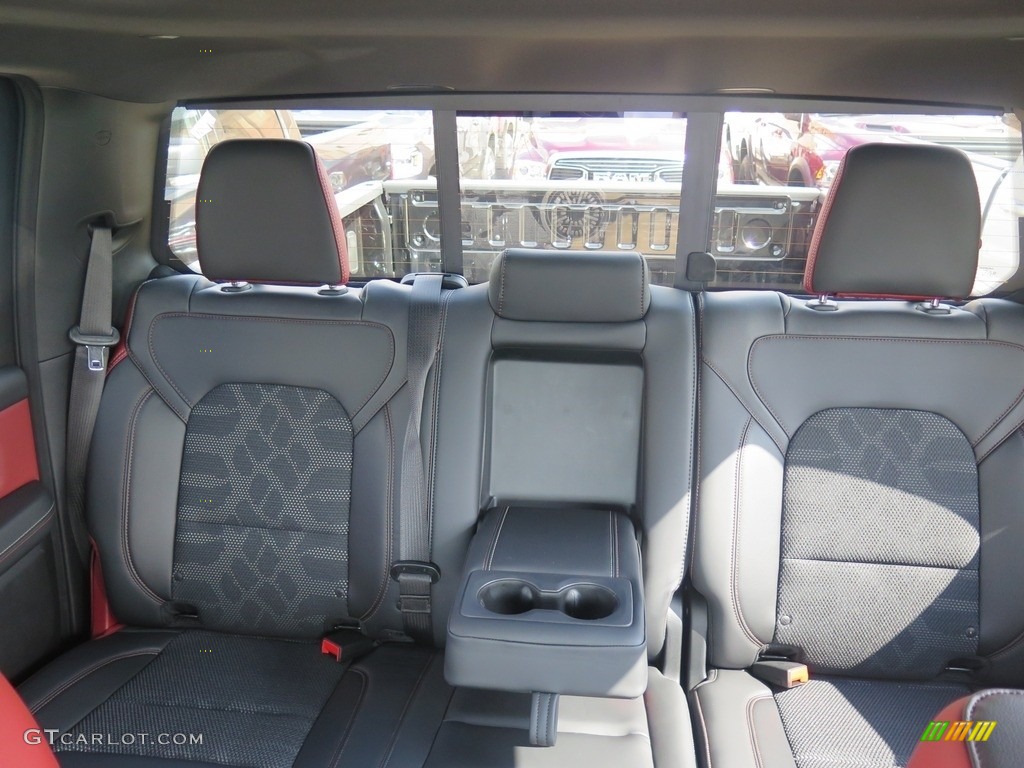 Black/Red Interior 2019 Ram 1500 Rebel Crew Cab 4x4 Photo #128760927