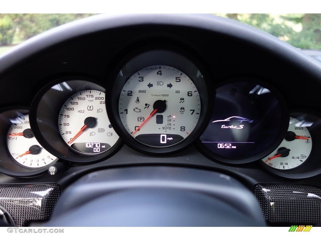 2017 Porsche 911 Turbo Coupe Gauges Photo #128761215