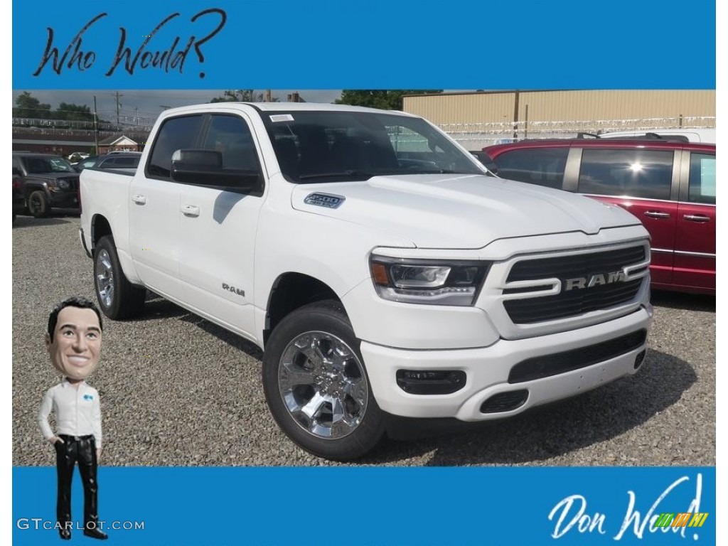 2019 1500 Big Horn Crew Cab 4x4 - Bright White / Black photo #1