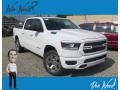 2019 Bright White Ram 1500 Big Horn Crew Cab 4x4  photo #1