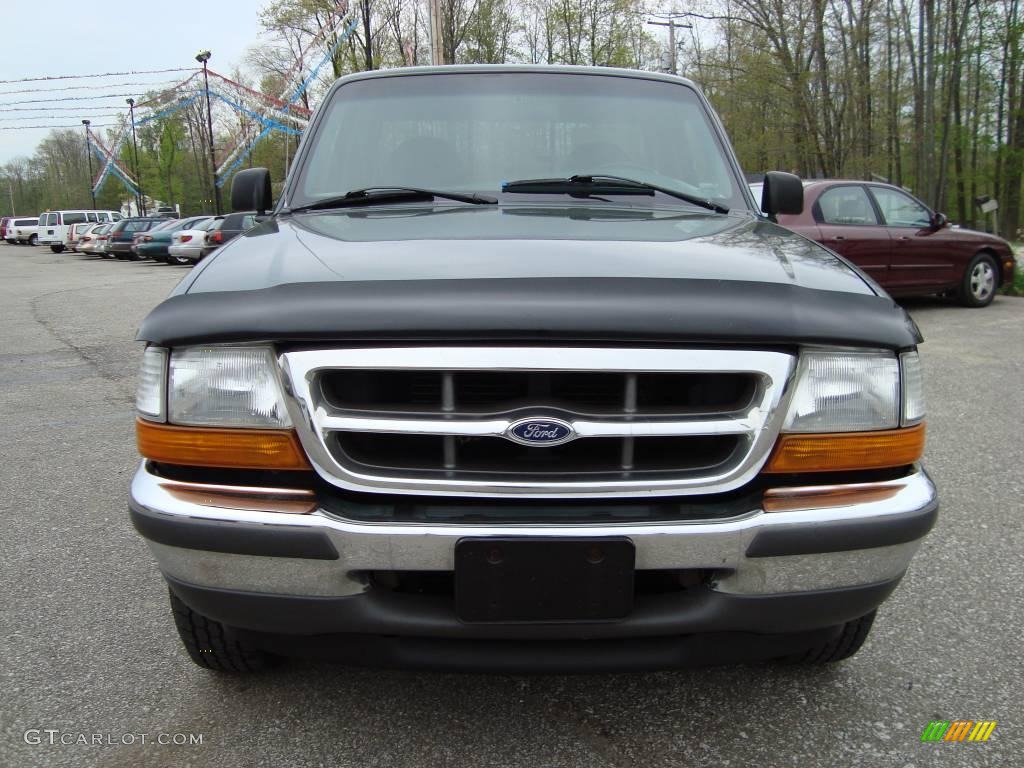 1998 Ranger XLT Regular Cab - Deep Emerald Green Metallic / Medium Graphite photo #4