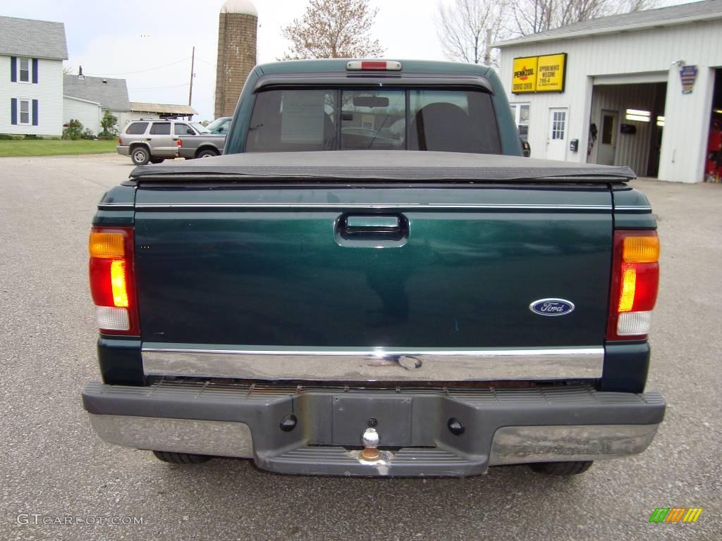1998 Ranger XLT Regular Cab - Deep Emerald Green Metallic / Medium Graphite photo #5