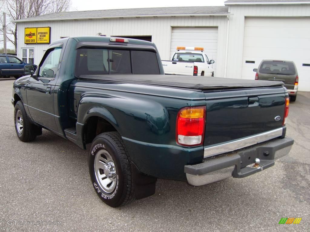 1998 Ranger XLT Regular Cab - Deep Emerald Green Metallic / Medium Graphite photo #8