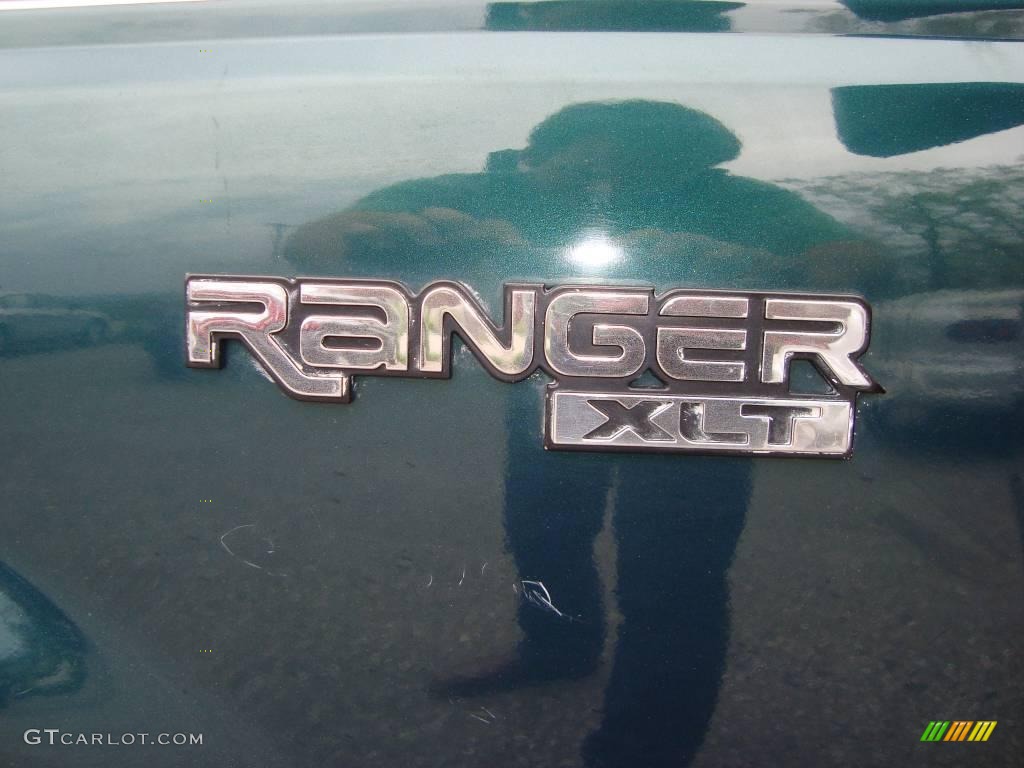 1998 Ranger XLT Regular Cab - Deep Emerald Green Metallic / Medium Graphite photo #9