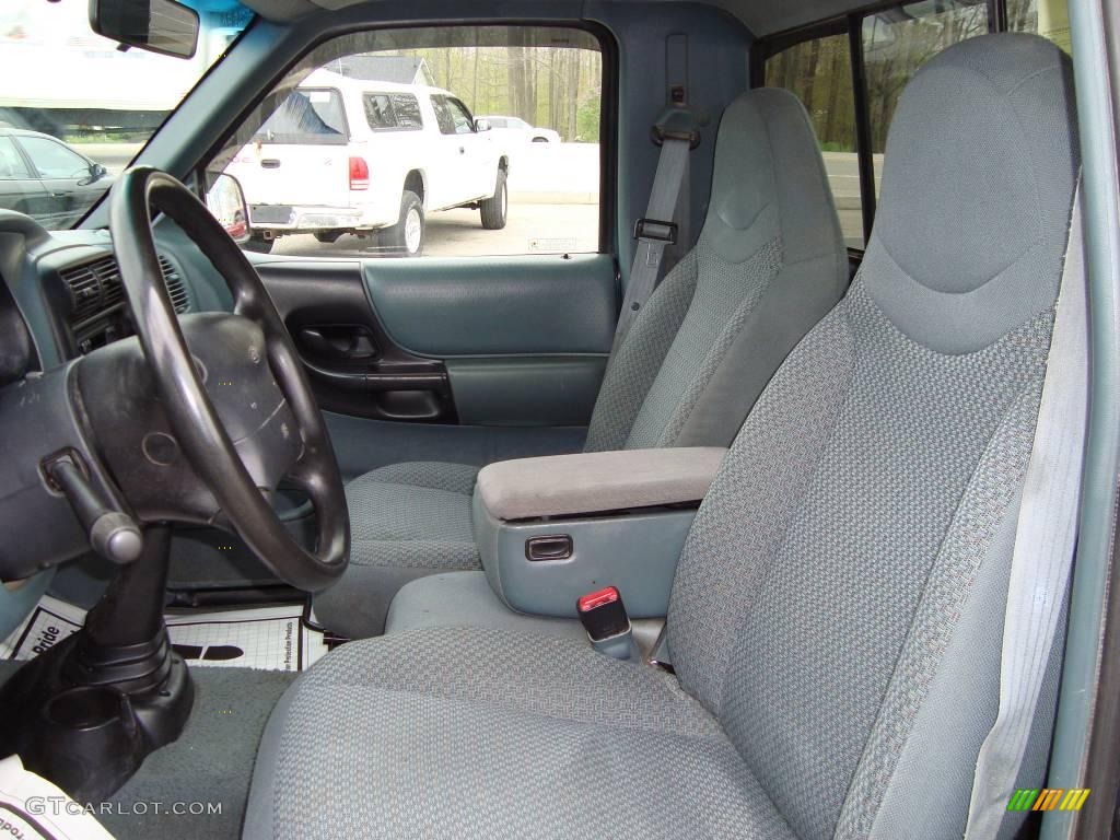 1998 Ranger XLT Regular Cab - Deep Emerald Green Metallic / Medium Graphite photo #10