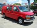 2009 Victory Red Chevrolet Express 2500 Cargo Van  photo #52
