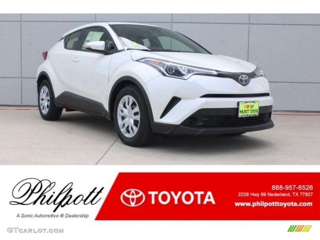 2019 C-HR LE - Blizzard White Pearl / Black photo #1