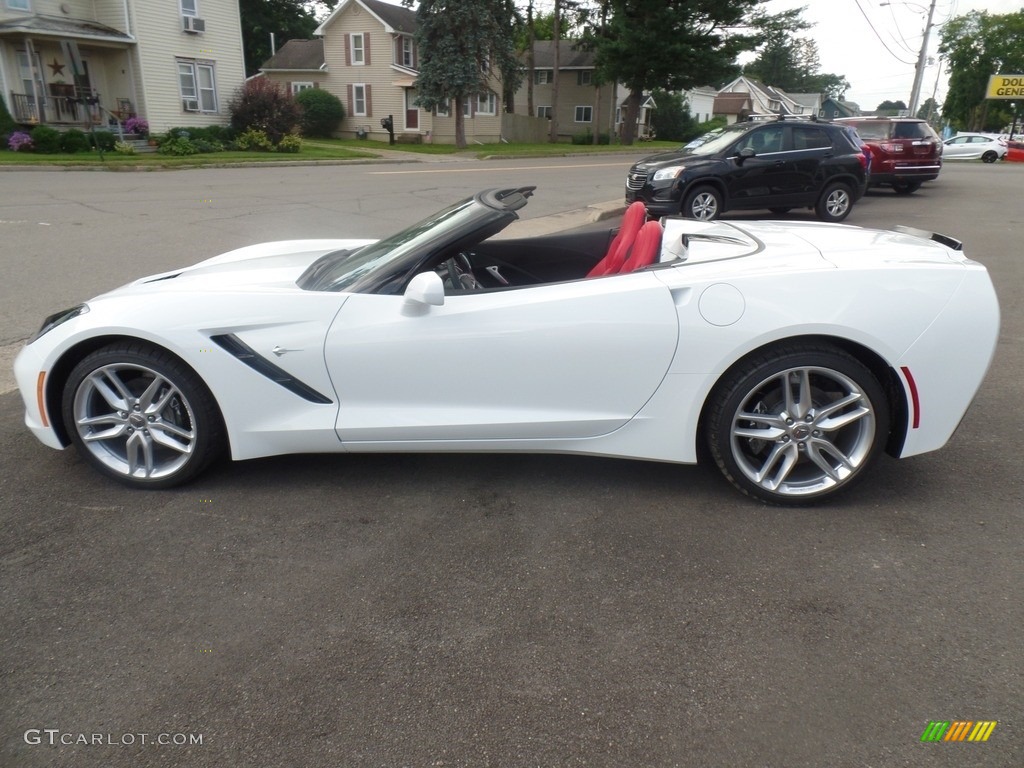 Arctic White 2019 Chevrolet Corvette Stingray Convertible Exterior Photo #128766492