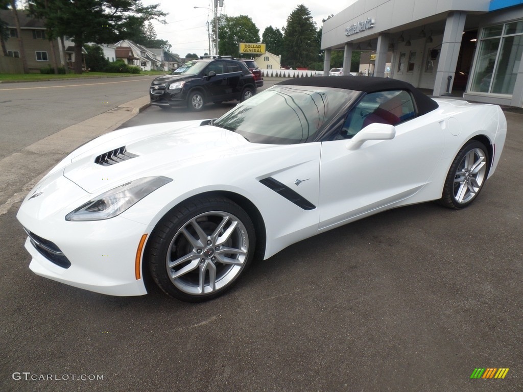 Arctic White 2019 Chevrolet Corvette Stingray Convertible Exterior Photo #128766516