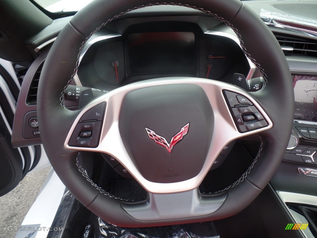 2019 Chevrolet Corvette Stingray Convertible Adrenaline Red Steering Wheel Photo #128766975
