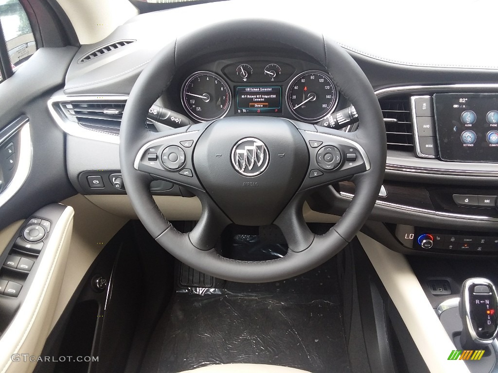 2019 Buick Enclave Essence AWD Shale/Ebony Accents Steering Wheel Photo #128771403
