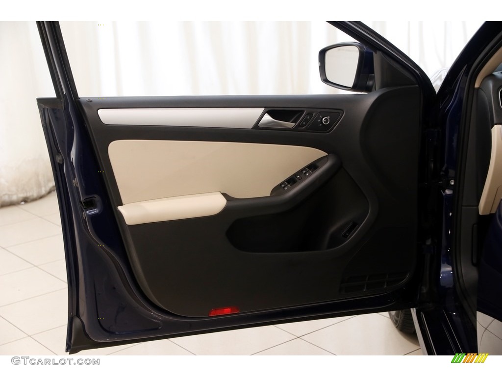 2014 Jetta SE Sedan - Tempest Blue Metallic / Cornsilk Beige photo #4