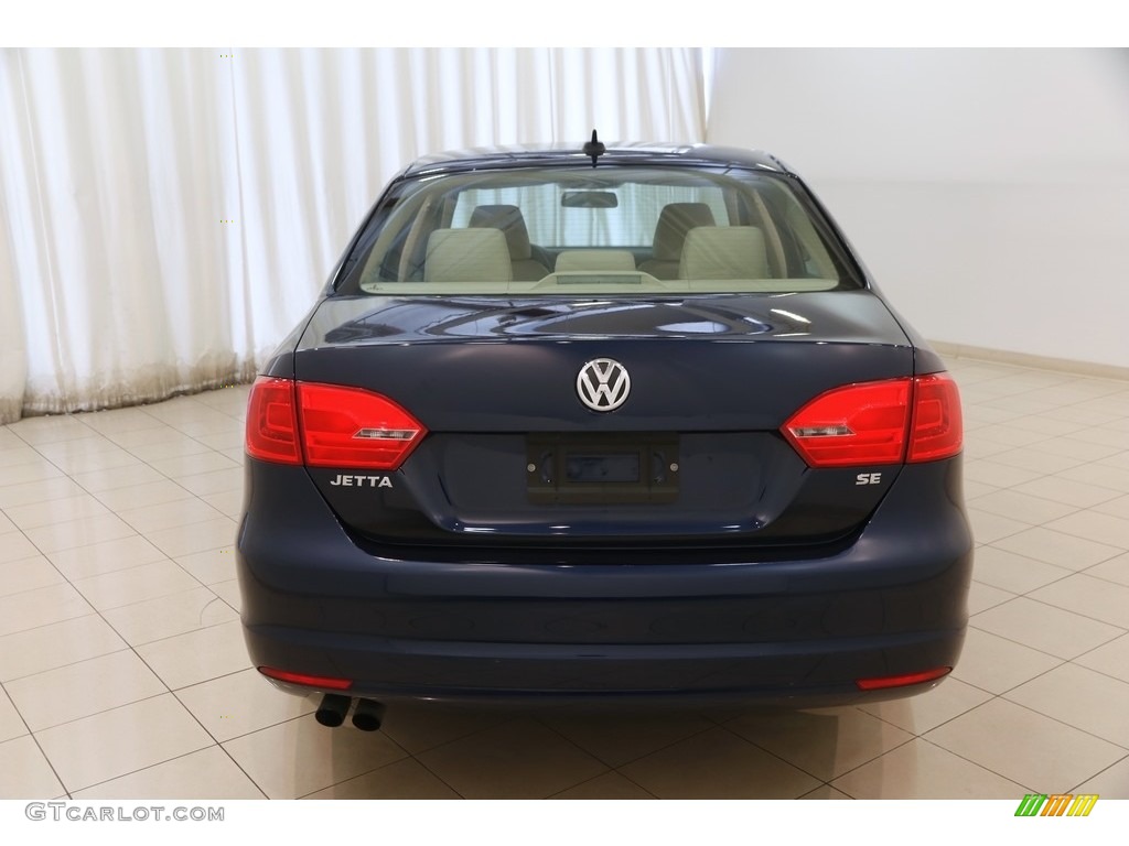 2014 Jetta SE Sedan - Tempest Blue Metallic / Cornsilk Beige photo #16