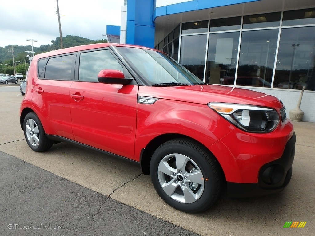 Inferno Red 2019 Kia Soul Standard Soul Model Exterior Photo #128773725