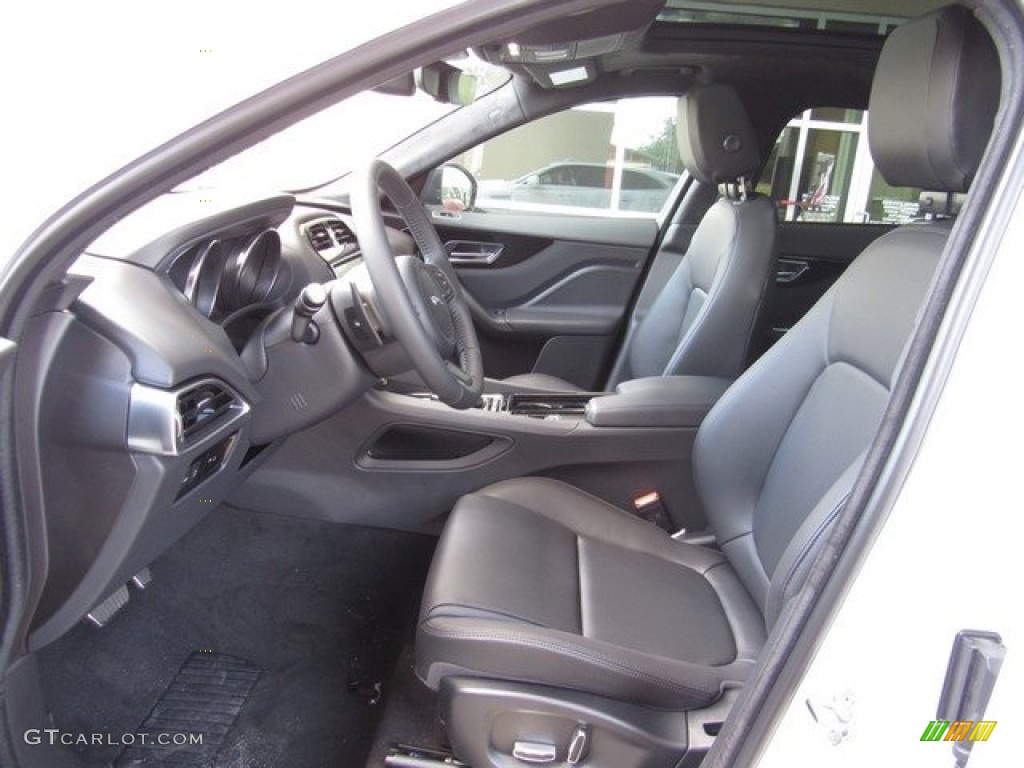 Ebony Interior 2019 Jaguar F-PACE Premium AWD Photo #128773890
