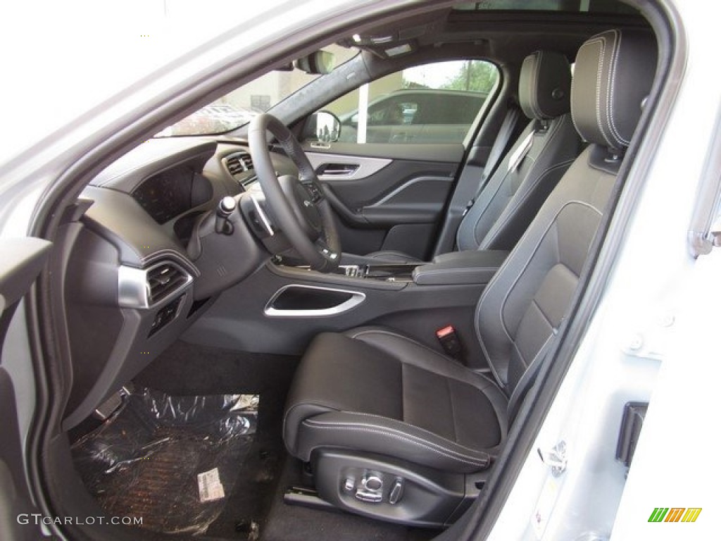 Ebony Interior 2019 Jaguar F-PACE R-Sport AWD Photo #128774625
