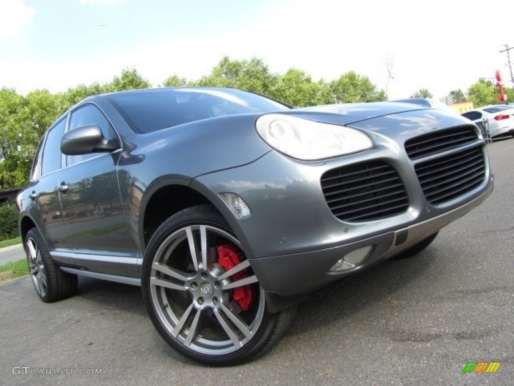 2004 Cayenne Turbo - Titanium Metallic / Stone/Steel Grey photo #2