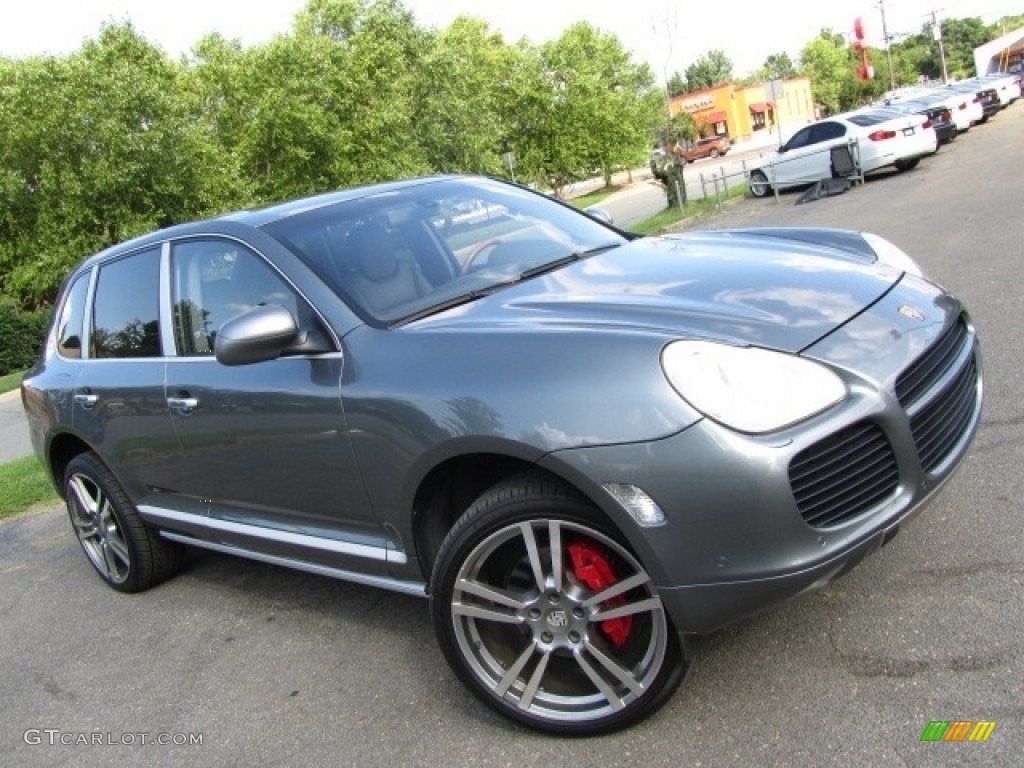 2004 Cayenne Turbo - Titanium Metallic / Stone/Steel Grey photo #3