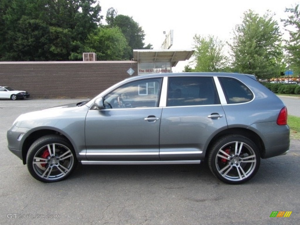 2004 Cayenne Turbo - Titanium Metallic / Stone/Steel Grey photo #7