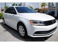 2016 Pure White Volkswagen Jetta S  photo #2