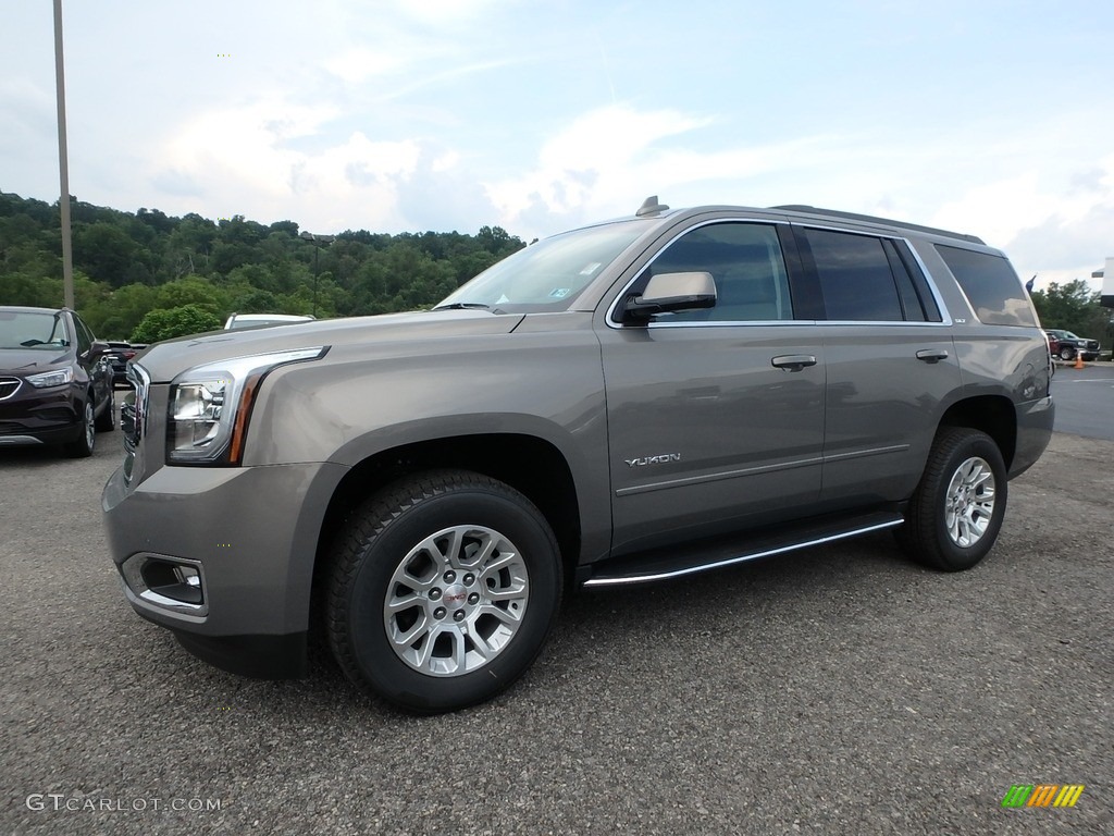 Pepperdust Metallic 2019 GMC Yukon SLT 4WD Exterior Photo #128779137