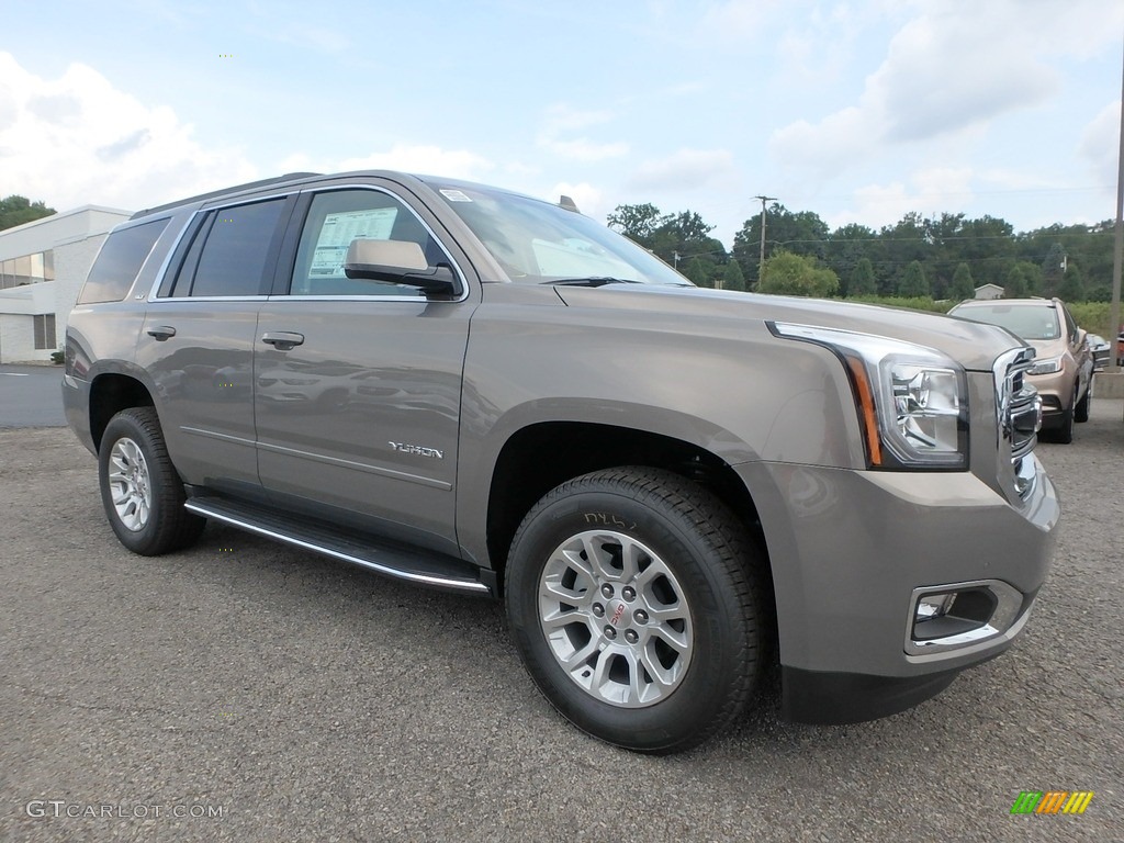 Pepperdust Metallic 2019 GMC Yukon SLT 4WD Exterior Photo #128779182