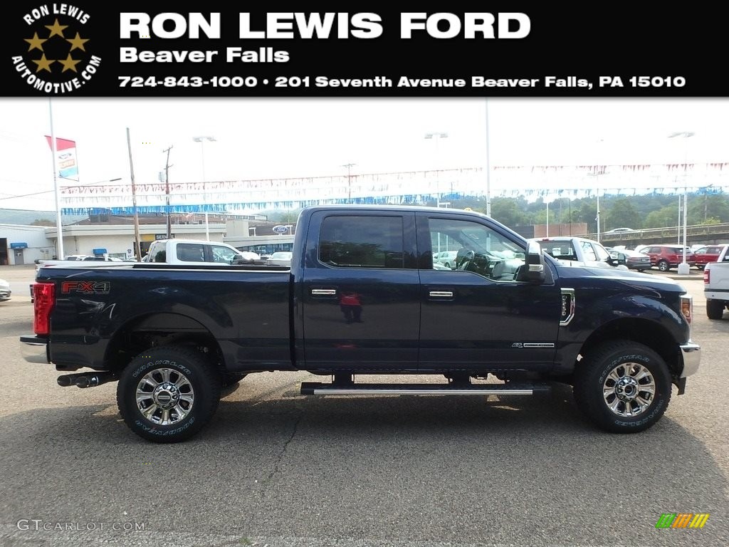2019 F250 Super Duty XLT Crew Cab 4x4 - Blue Jeans / Earth Gray photo #1