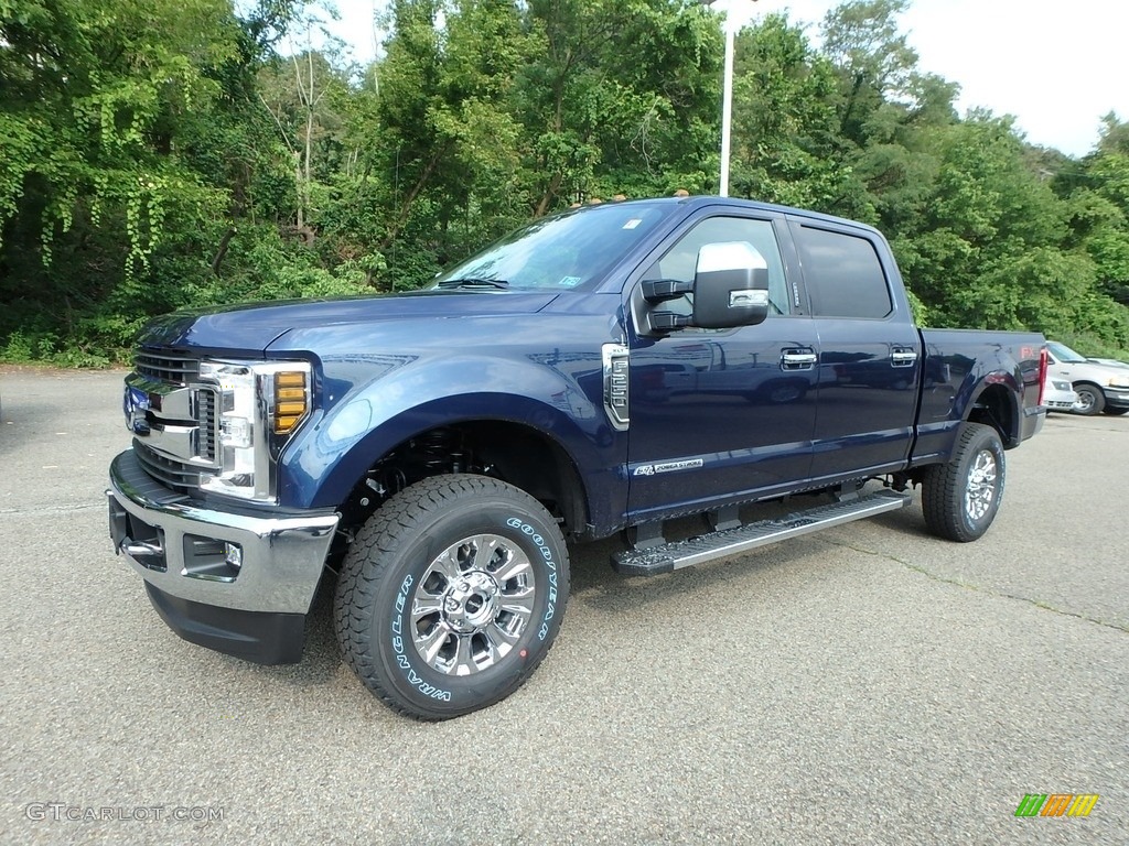 Blue Jeans 2019 Ford F250 Super Duty XLT Crew Cab 4x4 Exterior Photo #128779473