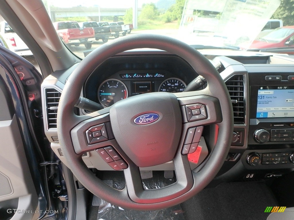 2019 Ford F250 Super Duty XLT Crew Cab 4x4 Earth Gray Steering Wheel Photo #128779710