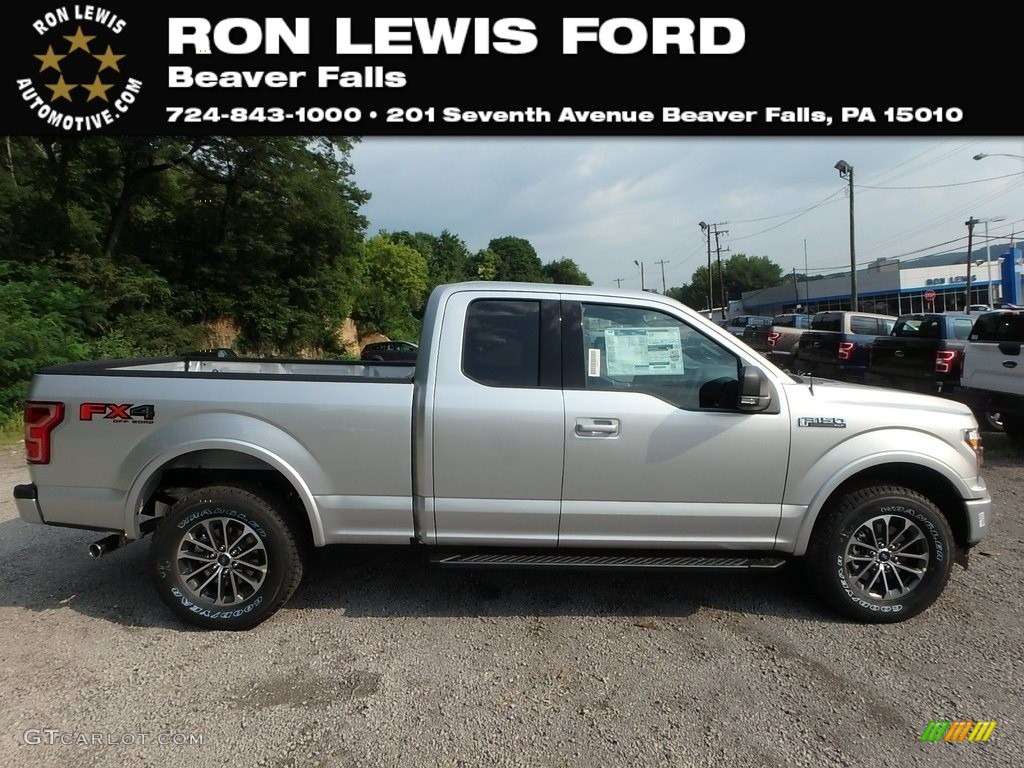 2018 F150 XLT SuperCab 4x4 - Ingot Silver / Black photo #1