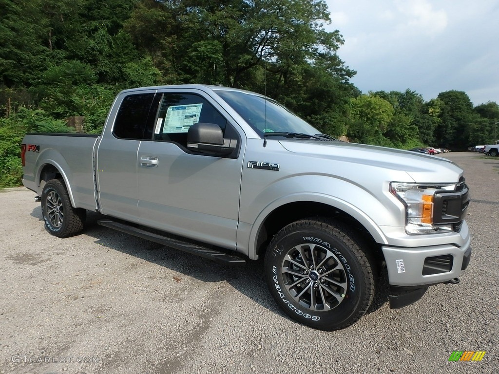 2018 F150 XLT SuperCab 4x4 - Ingot Silver / Black photo #8