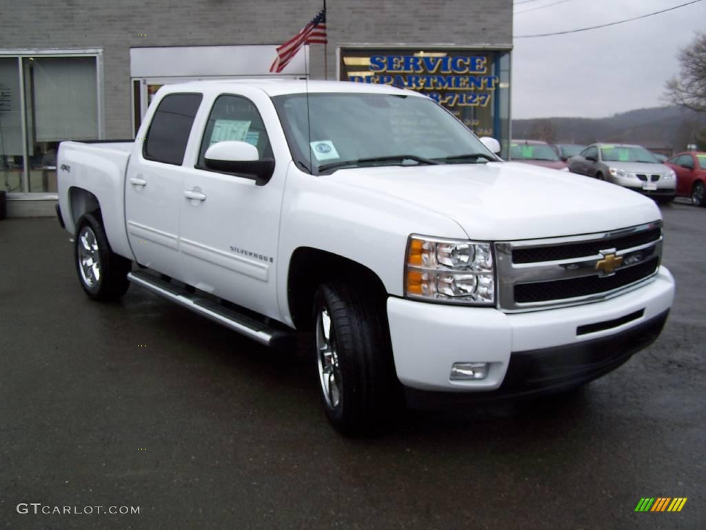 2009 Silverado 1500 LTZ Crew Cab 4x4 - Summit White / Light Titanium photo #2