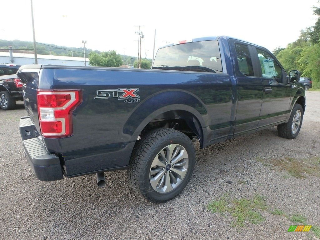 2018 F150 STX SuperCab 4x4 - Blue Jeans / Black photo #2