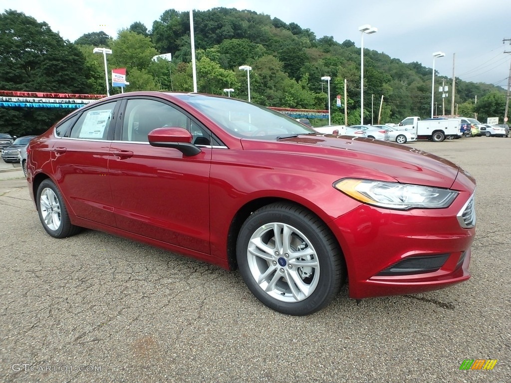 Ruby Red 2018 Ford Fusion SE Exterior Photo #128782557 | GTCarLot.com