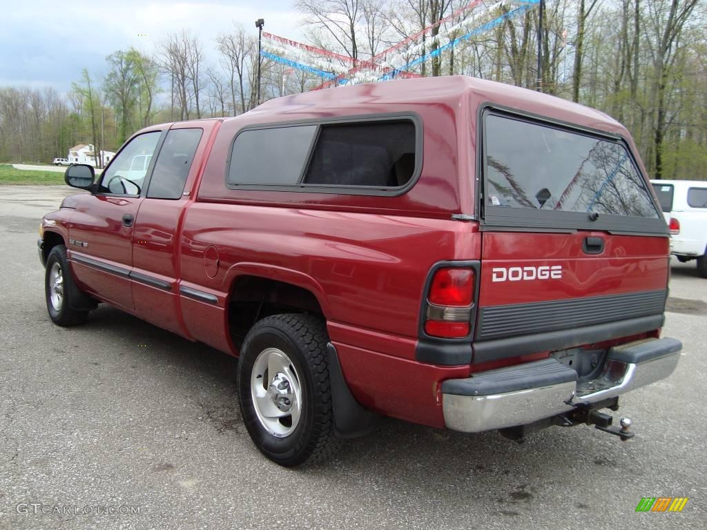 1999 Ram 1500 SLT Extended Cab - Metallic Red / Mist Gray photo #8