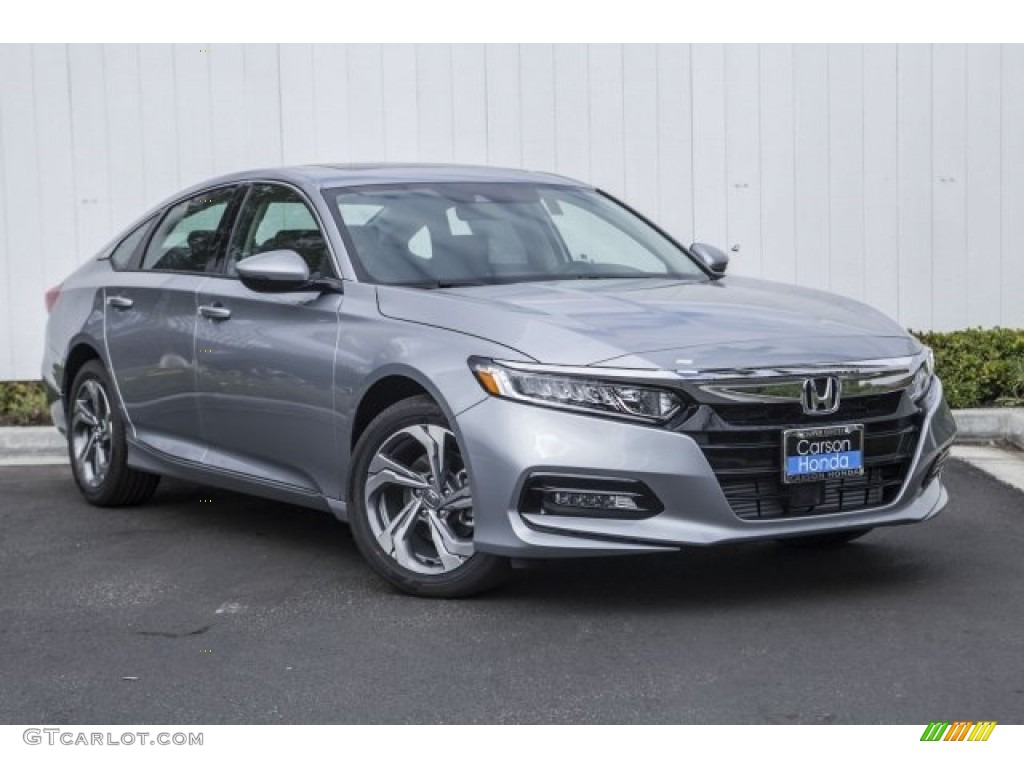 2018 Accord EX-L Sedan - Lunar Silver Metallic / Black photo #12