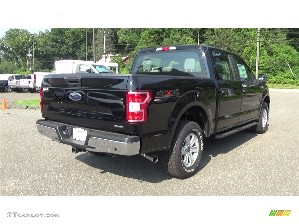 2018 F150 XL SuperCrew 4x4 - Shadow Black / Earth Gray photo #7