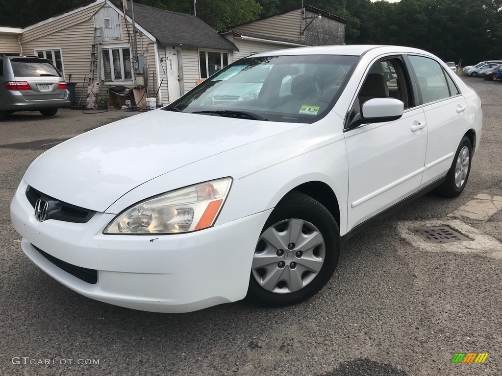 2003 Accord LX Sedan - Taffeta White / Ivory photo #19