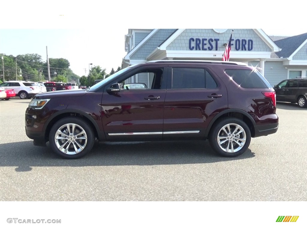 2018 Explorer XLT 4WD - Burgundy Velvet / Ebony Black photo #4