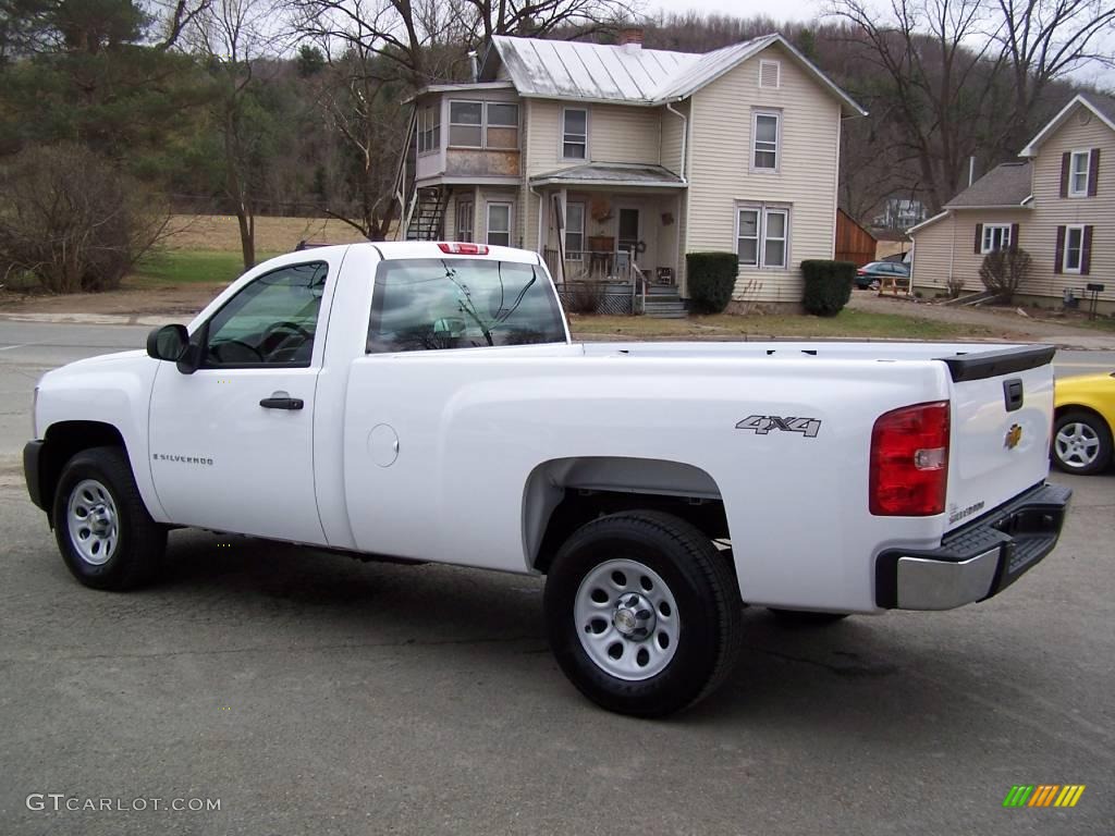 2009 Silverado 1500 Regular Cab 4x4 - Summit White / Dark Titanium photo #4