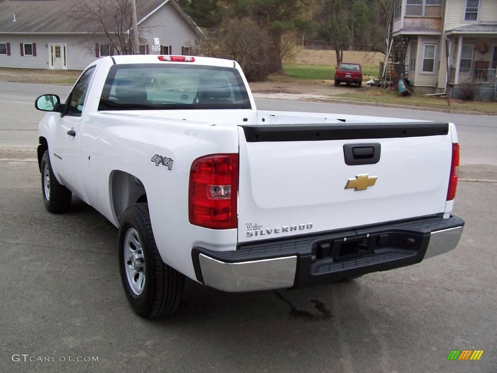 2009 Silverado 1500 Regular Cab 4x4 - Summit White / Dark Titanium photo #5