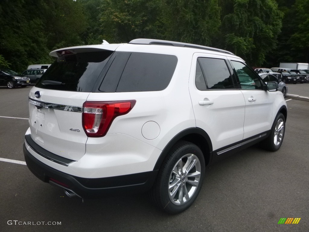 2018 Explorer XLT 4WD - White Platinum / Ebony Black photo #2