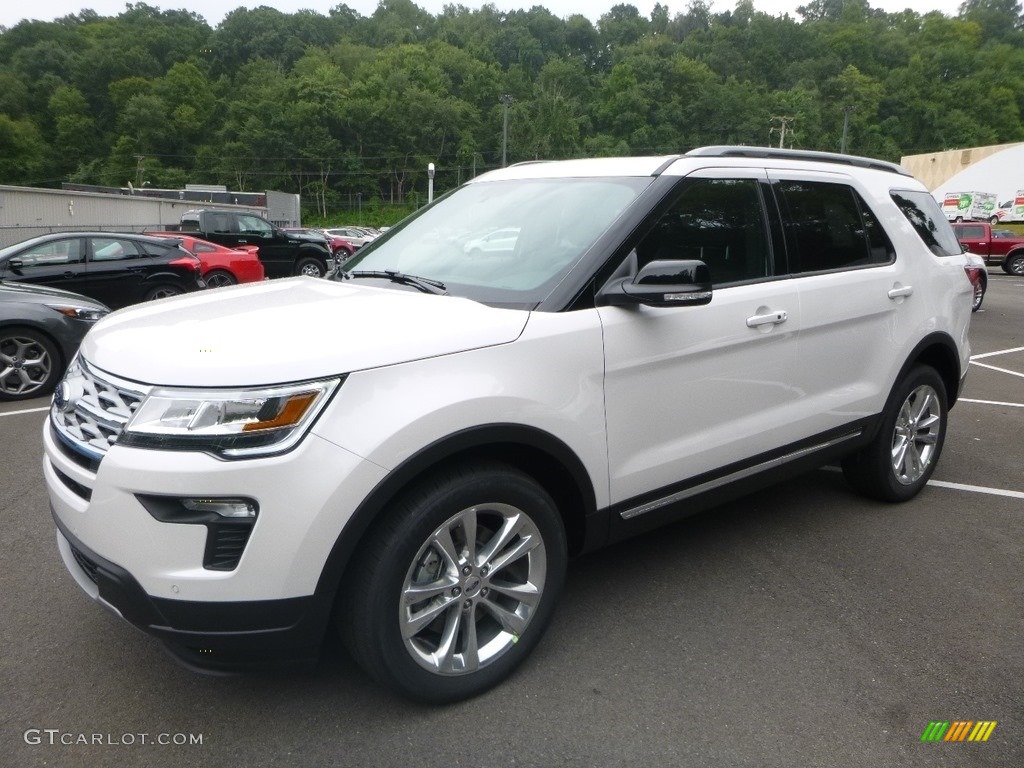 2018 Explorer XLT 4WD - White Platinum / Ebony Black photo #5