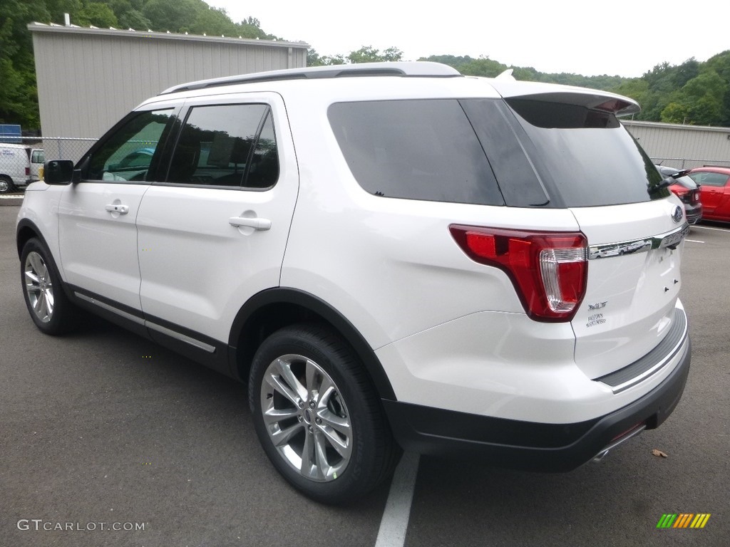 2018 Explorer XLT 4WD - White Platinum / Ebony Black photo #6