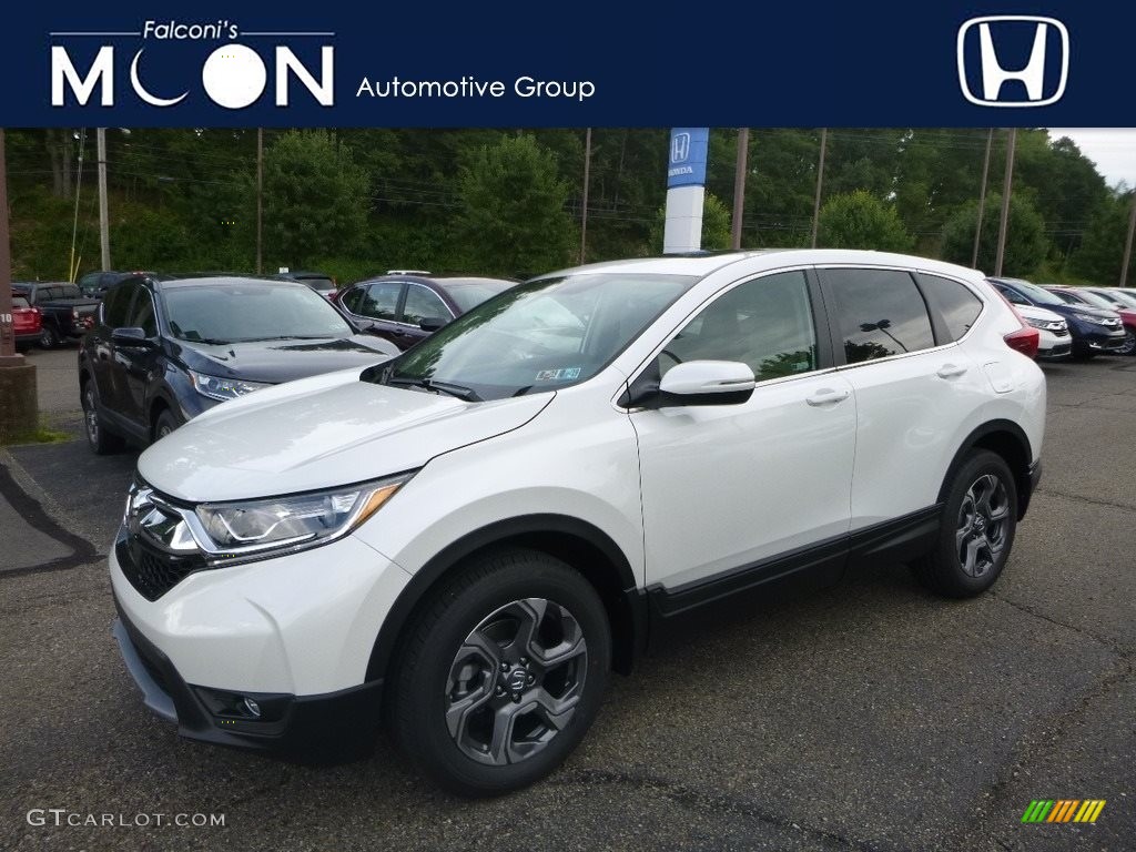 2018 CR-V EX AWD - White Diamond Pearl / Ivory photo #1
