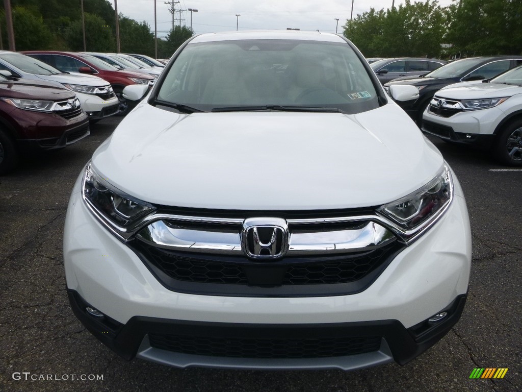 2018 CR-V EX AWD - White Diamond Pearl / Ivory photo #6