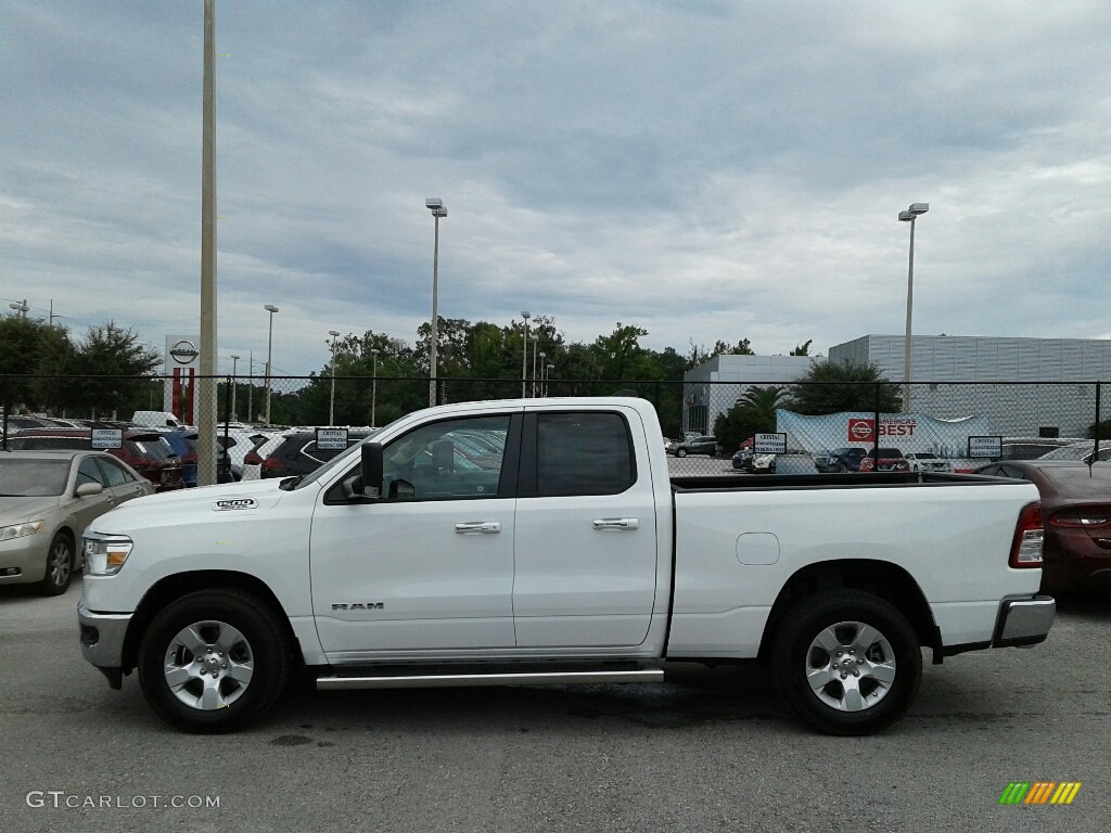 2019 1500 Big Horn Quad Cab - Bright White / Black/Diesel Gray photo #2