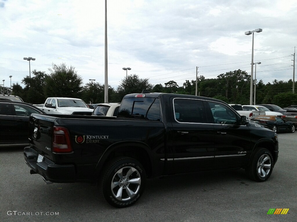 2019 1500 Limited Crew Cab 4x4 - Diamond Black Crystal Pearl / Black photo #5