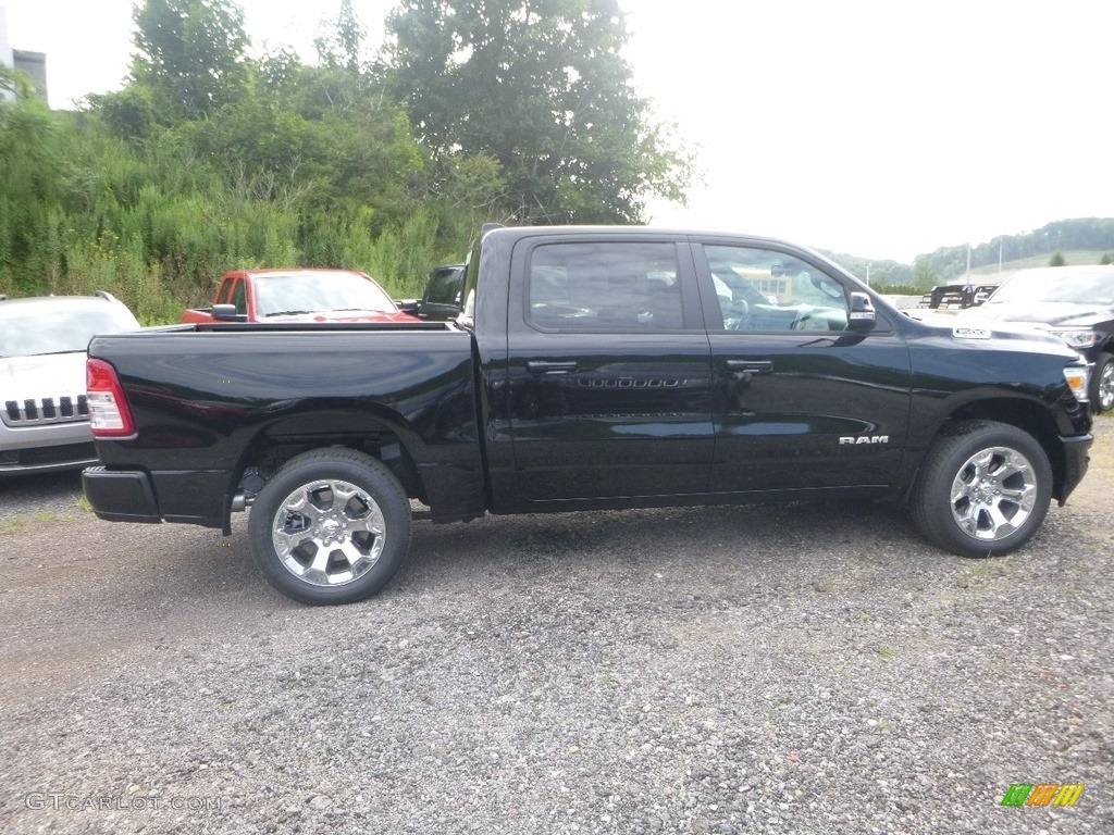 2019 1500 Big Horn Crew Cab 4x4 - Diamond Black Crystal Pearl / Black photo #6